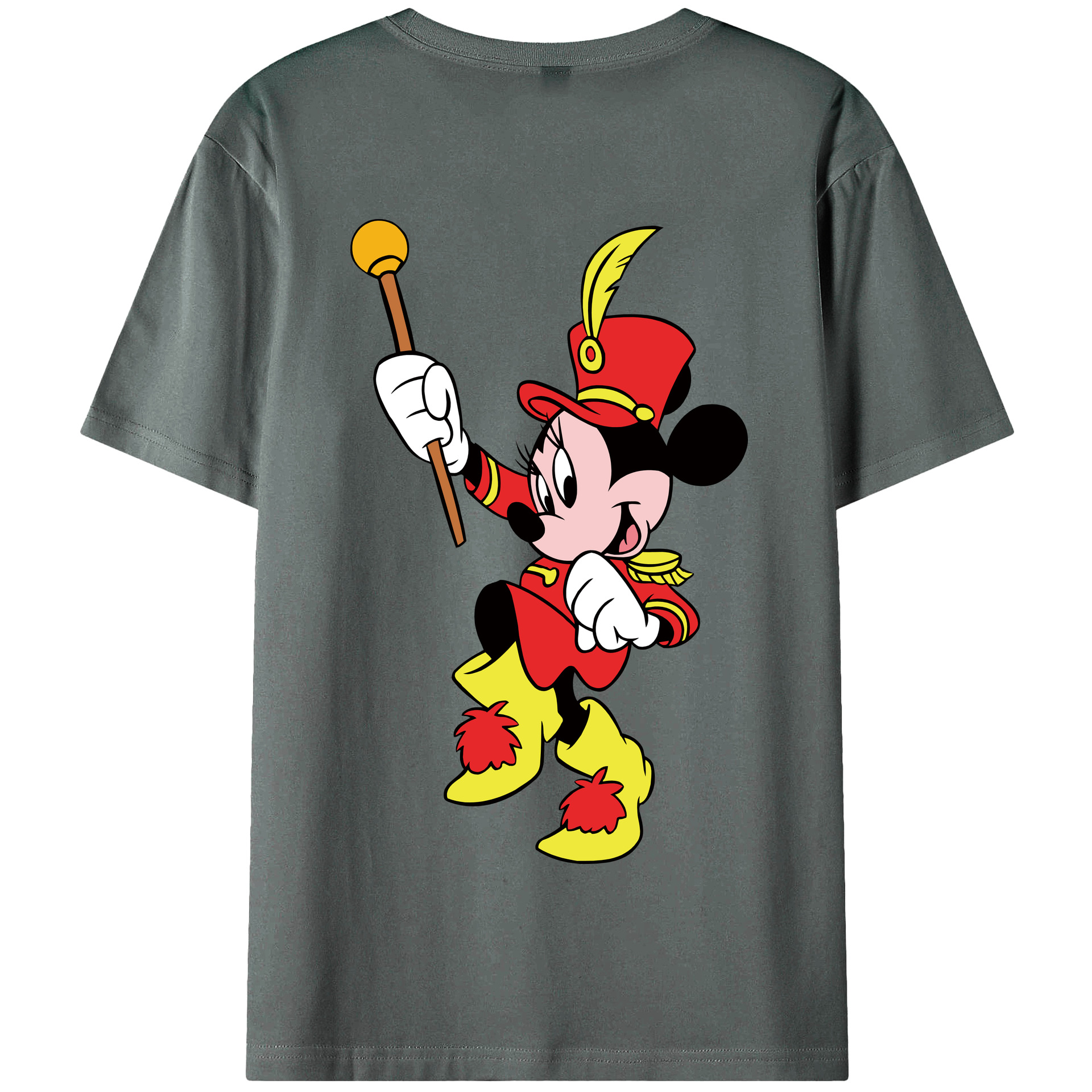（画像用） ミッキーマウス Mickey Mouse 綿100％半袖Tシャツ（背面プリント）